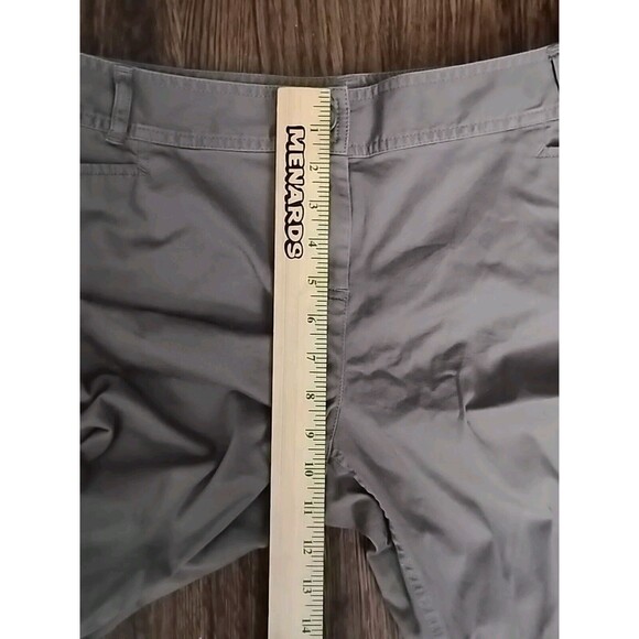J. Jill Pants Womens Size 14 Gray midrise Cotton Blend Stretch Chino Trousers - Picture 7 of 13